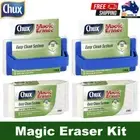 Chux Magic Eraser Kit 2 Handle + 8 Refills Pad Easy Spot Sponge Kitchen Cleaner