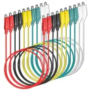 10PCS Alligator Clips Electrical Test Leads Dual Ended Crocodile Clips Jumper 5