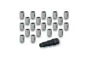 Chrome Wheel Tyre Lug Nuts with Hex Key Set of 20 1/2 inch Lock Locking Falcon