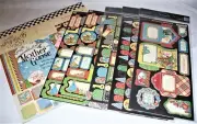 GRAPHIC 45 "MOTHER GOOSE" LOT 12X12 Paper, Stickers, Chip Board Set Pieces NEW