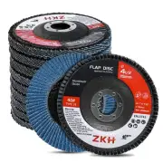ZKH Flap Discs 4 1/2 for Angle Grinder 40 Grit, Premium High Density Zirconia...