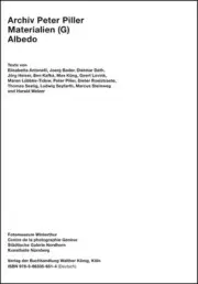Archiv Peter Piller. Materialien (G) Albedo by Thomas Seelig