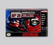 MICHAEL ANDRETTI'S INDYCAR / SNES - 2"x3" FRIDGE MAGNET (retro super nintendo