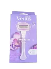 Gillette Venus Comfort Glide Freesia 3 Blades Women's Razor/2 Cartridges
