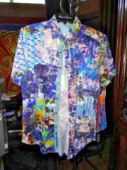 Robert Graham Lanley Short Sleeve Shirt Size XL New with tags