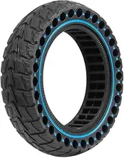 FKAUPUZTY 10 Inch Solid Honeycomb Tire Fit For Ninebot Max G30 G30D Electric Scooter Tubeless Tyres Off-Road Vacuum Tyre(Blue-01)