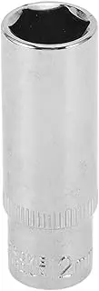 X AUTOHAUX Impact Socket 50mm for Car Motorcycle Dirtbike Repair Hardware Tool CR-V Silver Tone Durable 6 Point 12mm 1/4 Inch Drive