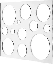 12"*10" Inches 12-In-1 Circle Inlay Template | Router and Decorative Templates f