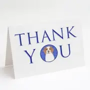 Beagle Red and White Red Ticked #1 Thank You Greeting Cards Pack of 8 Blank