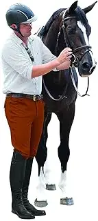 [Ovation] Men's EuroWeave Front Zip 4-Pocket Knee Patch Woven Breeches