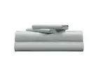 Pillow Guy Classic Cool & Crisp 100% Cotton Percale 4-Piece Sheet Set- King Grey