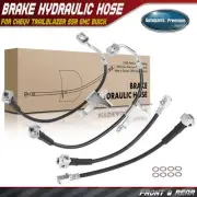 4x Front & Rear Brake Hydraulic Hose for Chevy Trailblazer SSR GMC Buick Isuzu (for: Isuzu)