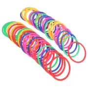 48 Pcs Training Rings Toss Game Accessories Circle Toss Game Parent- Child Game