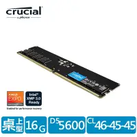 在飛比找Yahoo奇摩購物中心優惠-Micron Crucial DDR5 5600/16G R