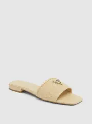 GUESS Women's Beige Tamsey Slide Sandals Size: 7