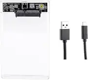 Lazycloud Transparent Write-Protected 2.5-Inch SATA Solid-State Mechanical Mobile Hard Drive Box 6G Master Notebook Desktop