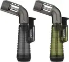Torch Lighter 2 Pack Single Jet Flame Refillable Butane Gas Lighters Portable Ad