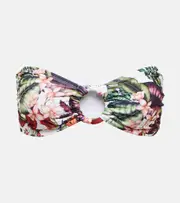 [Alexandra Miro] Alexandra Miro Carlotta printed bandeau bikini top AU 14 multicoloured