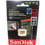 MICROSD SANDISK EXTREME PRO 64GB A2 官方保證