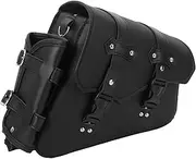PRETYZOOM 1Pc PU Motorcycle Side Bag with Water Bottle Holder Durable Tool Bag for Easy Storage Quick Disconnect Buckle Style for Motorcycles Bikes and Outdoor Adventures