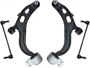 Front Lower Control Arm Stabilizer Sway Bar Link Suspension Kits Compatible For Ford Taurus Flex Compatible For Lincoln MKS MKT 2010 2011 2012