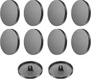 uxcell 10pcs 44L Metal Round Flat Sewing Buttons 28mm Alloy Shank Craft Replacement Button for Men Women Suit Woolen Coat Shirt Trousers Sewing Crafts, Black