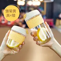 在飛比找ETMall東森購物網優惠-耐熱咖啡杯玻璃杯女高顏值便攜隨行茶杯家用網紅可愛牛奶杯