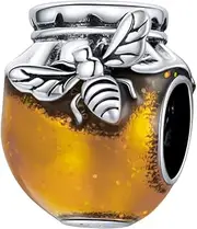 [Alberello] The Bee Charms Bead Fit For Pandora Charms Bracelets Jewelry Or European Bangle Bracelets