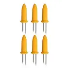 Bbq Corn Skewer Cob Picker Tool Stainless Steel Holders Set Rust-proof Forks