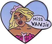 [Pinstant] Miss Vanjie Drag LGBTQ TV Show 1.1" Enamel Pin Badge, 1.1 Inches, Enamel, enamel
