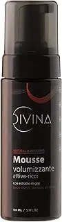 Volumising Mousse Revives Curls with Goji Extract, Suitable for Wavy and Curly Hair Natural&Amazing by Divina BLK (150 ml)