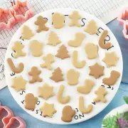 Durable Cookie Stamps Harmful Substances-free Baking Tools Christmas Cutter Set