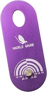 Folpus Fly Tying Hackle Gauge Aluminum Convenient Fly Tying Gear Portable Compact Supplies Practical Lightweight Fly Tying Tool