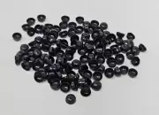 144 Zims 4mm Black Half Round Plastic Paste-On Eyes Noses Amigurumi Craft Doll
