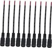 OSALADI Long-Lasting 5.5x2.1mm 12v Dc Female Power Connectors 10 Pack Jacks for CCTV