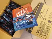 GENUINE NERF - Quantity 1 Pack of 20 ELITE 2 - 2.0 Darts Ages 8+ HASBRO FRESH