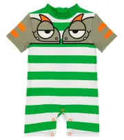 [Stella McCartney Kids] Stella McCartney Kids Baby printed rashguard swimsuit M 24 green
