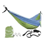 Portable Travel Camping Hammock In A Bag W/ Tree Straps 54-inch Wide 300lb