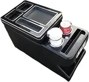 Arm Storage Box for KIA for Sorento 2021+ Car Interior Front Armrest Box with USB Cup Holder Atmosphere Light Storage Box(No Wireless Charge 4)
