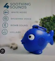 Yogasleep Baby Sea Soother Sound Machine Blue Fish Lullaby White Noise No Box