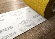 3 meters Hook and Loop Sandpaper Roll Sand Paper Velour Backing 115mm Deerfos
