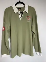 Air walk Long Sleeve Collared Sage Green Shirt Size Large Great Style. NWT