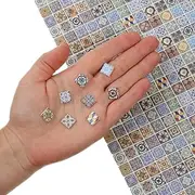 300pcs, Dollhouse Flooring, 1:24 Scale Doll House Tiles, Miniature Fireplace Tiles, REDUCIO!