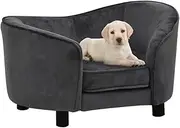 Pet Sofa, Dog Sofa Dog Bed Dog Couch Dog Sofa Dark Grey 69x49x40 cm Plush