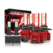 Para For Chevy TrailBlazer 2002-2008 2009 Faros LED + luces antiniebla Bombillas (for: Chevrolet)