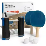 Sharper Image Retractable Table Tennis Game Set, 2 Paddles and 3 Balls