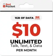 1GB High-Speed Data from Redpocket Mobile. Free SIM Card for At&T-Compatible Pho