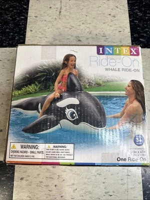 Intex Wet Set 2016 Inflatable Float Whale Ride-On Orca 76” x 47" NEW Pool Toy