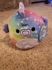 Squishmallows Sealife Squad Emerald the Rainbow Ombre Seahorse 7" NWT
