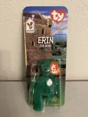 McDonald's TY Beanie Babies RARE 1999 Erin The Bear with Errors! Tush Tag 1993!